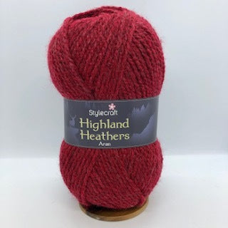 Stylecraft 3770 Stewart Red Highland Heathers Aran