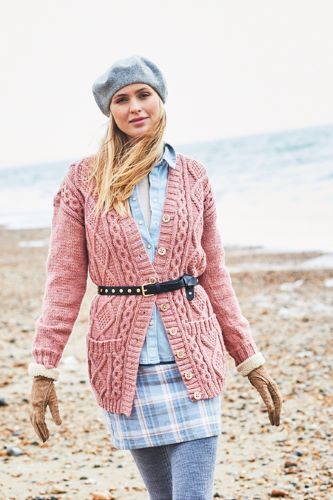 Stylecraft Highland Heathers Aran 9872 Aran Cardigan