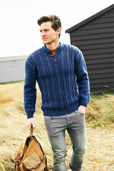 Stylecraft Highland Heathers Aran 9875 Mens Sweaters