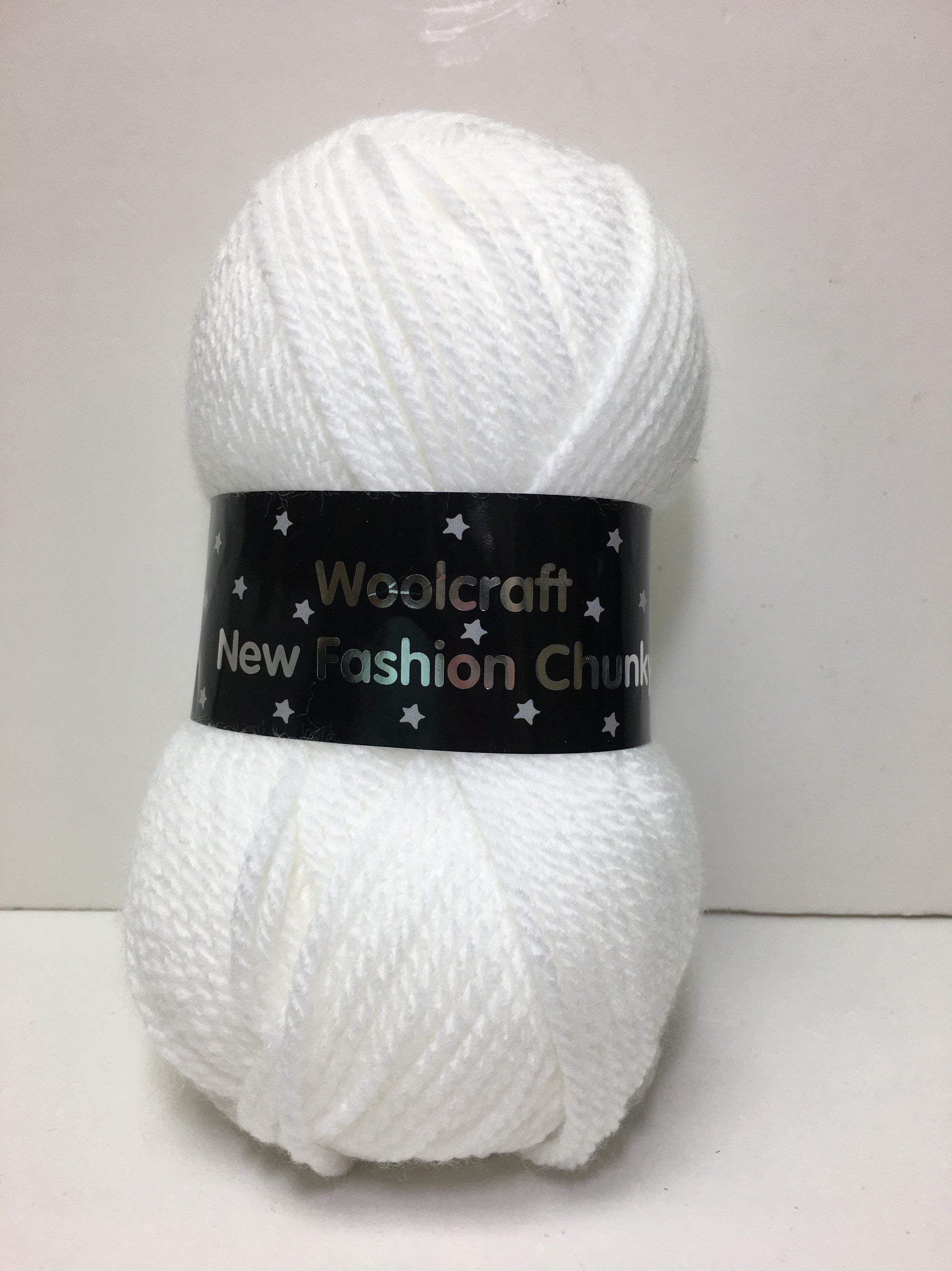 Woolcraft 100 White New Fashion Chunky 100g
