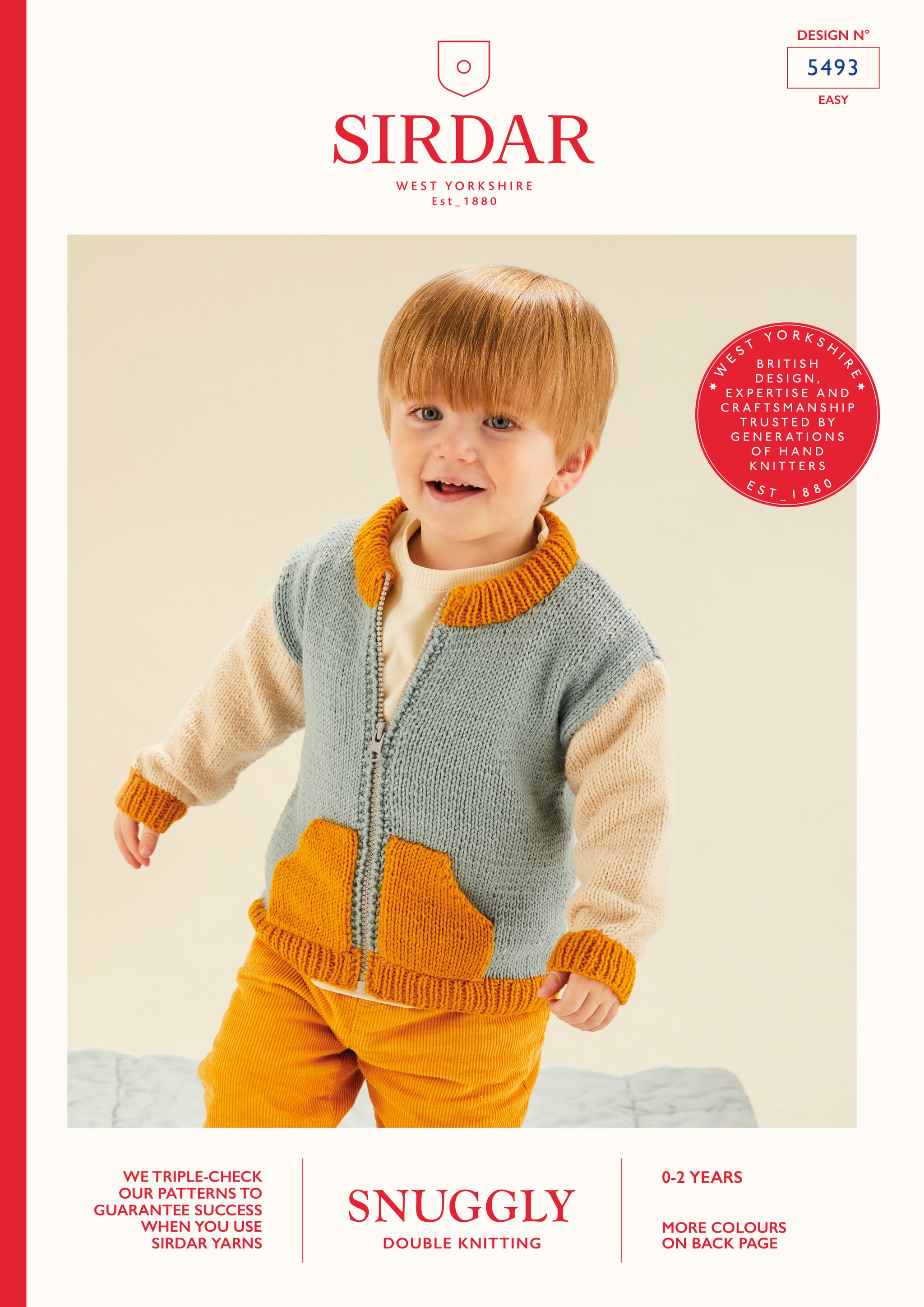 Sirdar 5493 DK Jacket, Hat  Birth - 2 Years