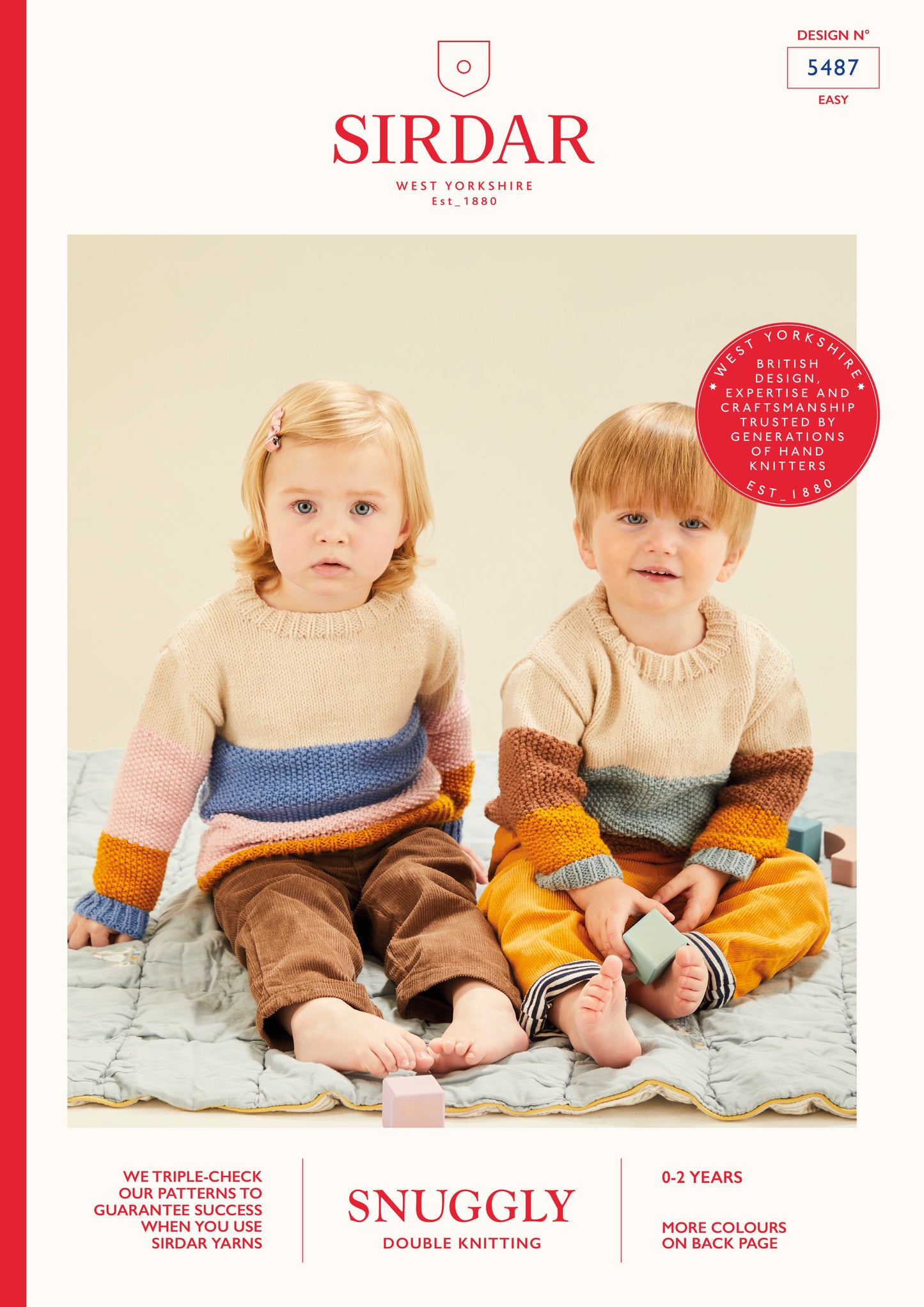 Sirdar 5487 DK Sweaters Birth - 2 Years