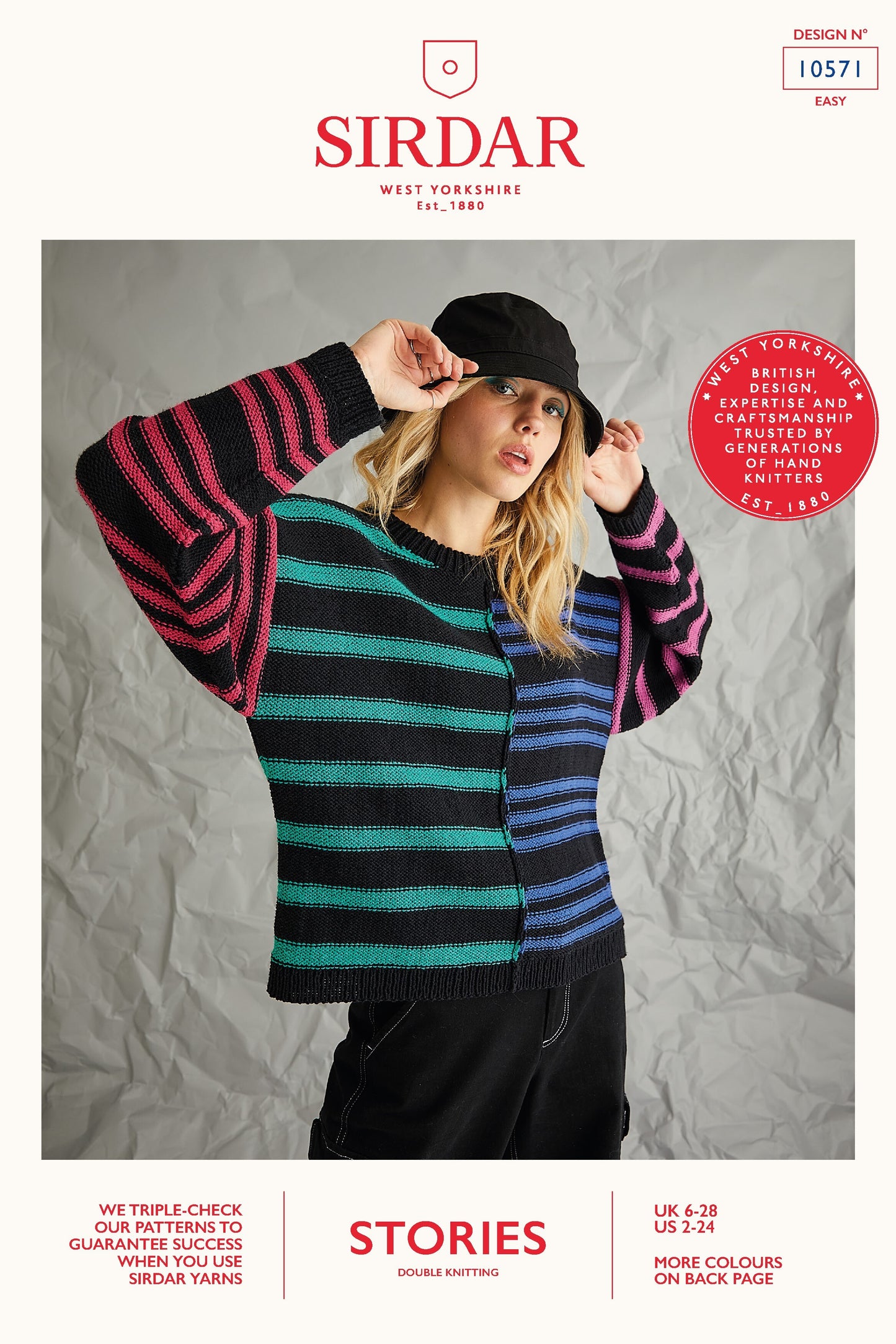 Sirdar 10571 Bright Lights Sweater Stories DK UK6-28