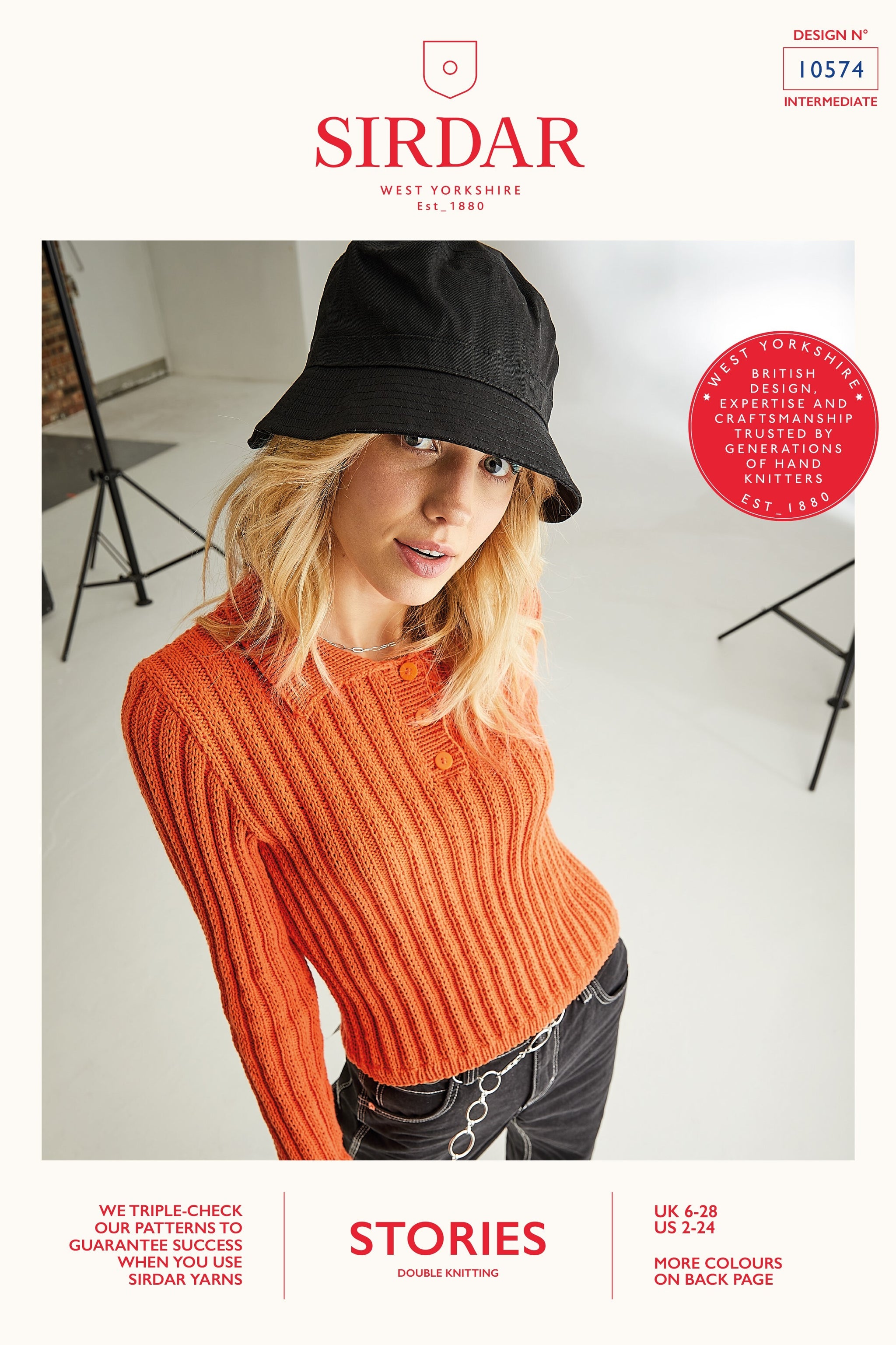 Sirdar 10574 Streetlight Sweater Sirdar Stories  UK6-28