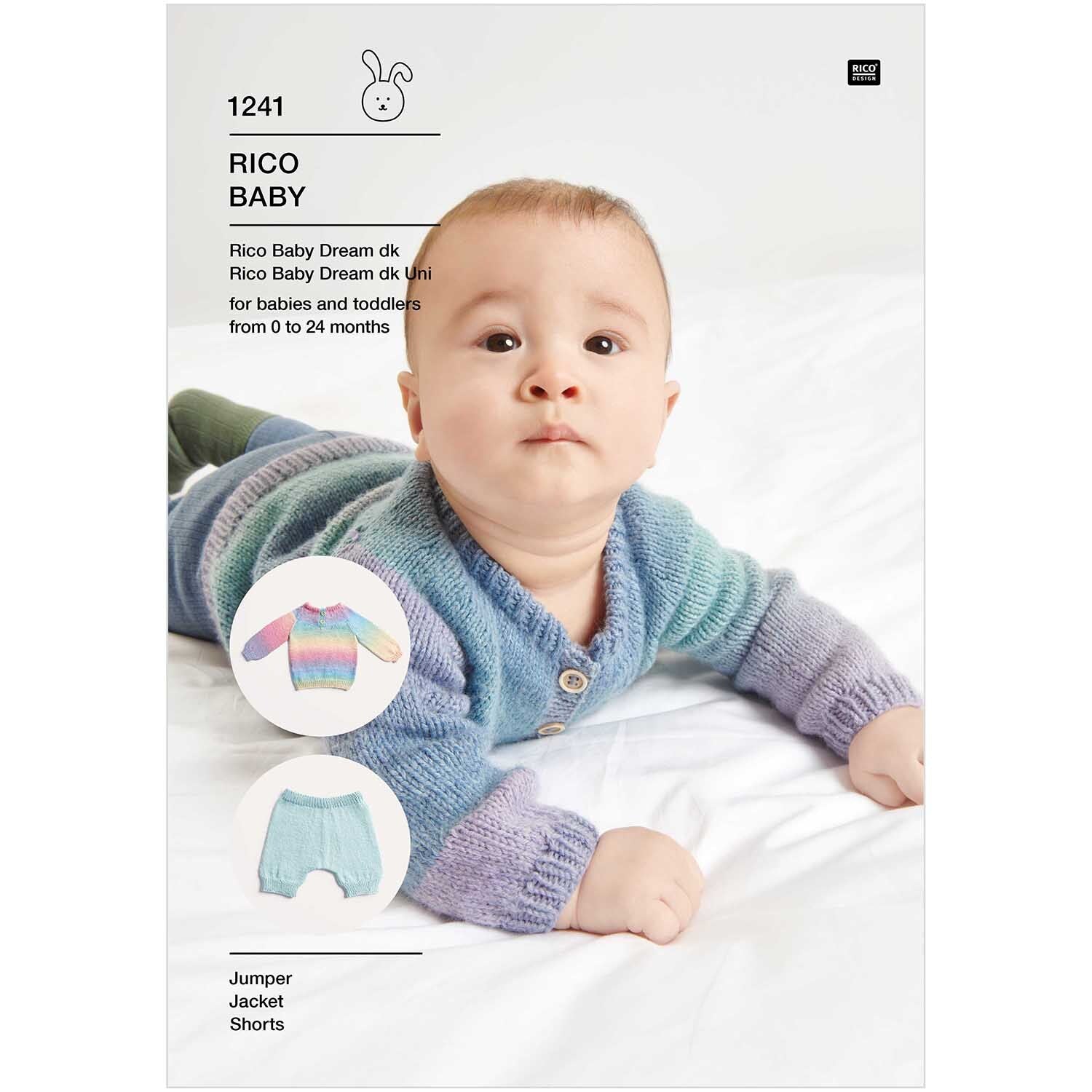 Rico Baby Dream DK 1241: Babies Sweater, Jacket, Shorts