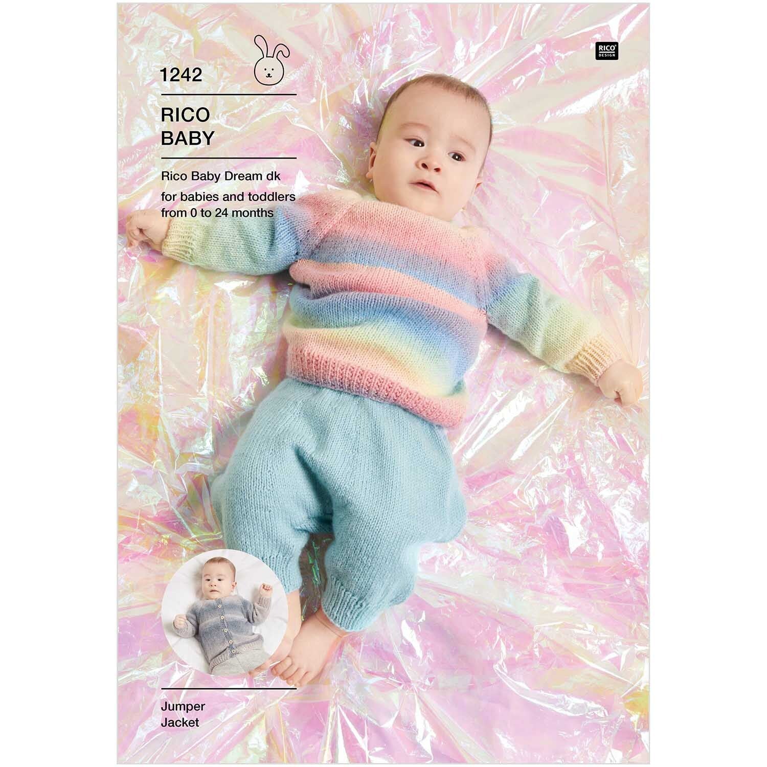 Rico Baby Dream DK 1242: Babies Sweater, Jacket
