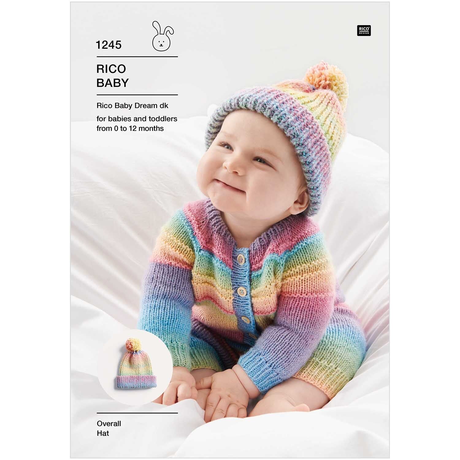 Rico Baby Dream DK 1245: Babies Overall and hat