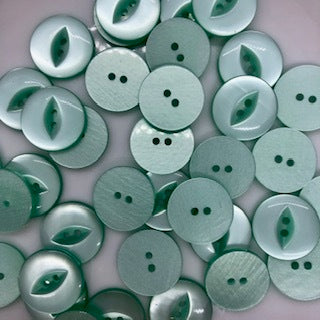 Fish Eye Button : 19mm: Mint Green