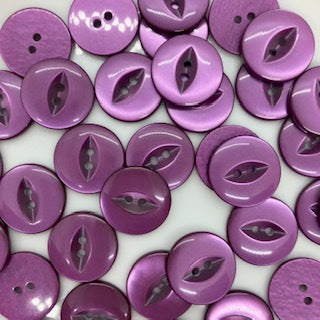 Fish Eye Button : 19mm: Purple