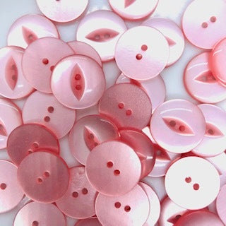 Fish Eye Button : 19mm: Pink