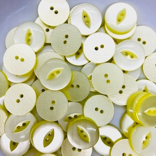 Fish Eye Button : 19mm: Lemon