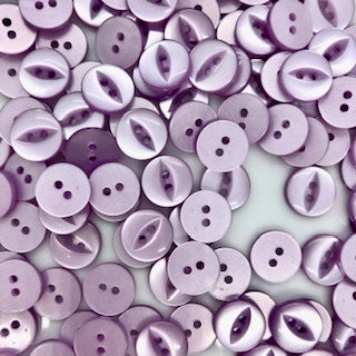 Fish Eye Button : 11mm: Lilac
