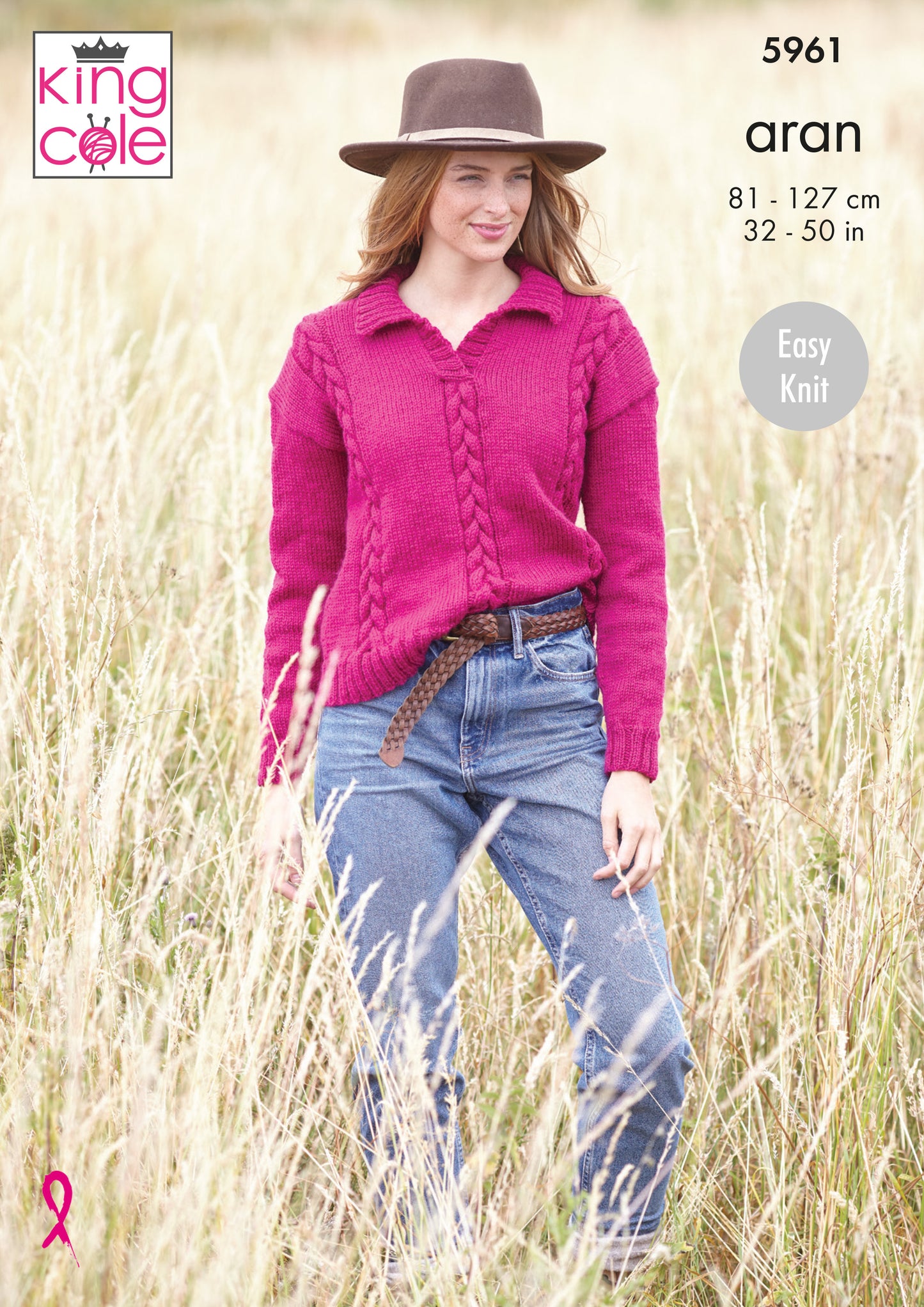 King Cole : Aran 5961 Ladies Sweater and Tank