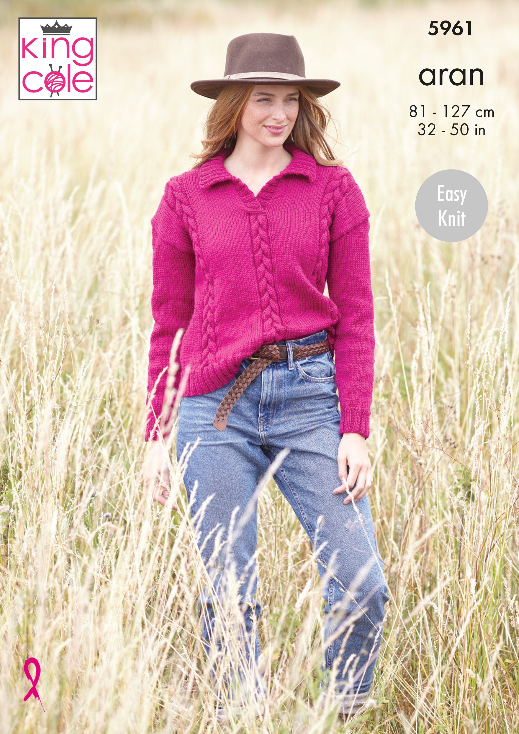 King Cole : Aran 5961 Ladies Sweater and Tank