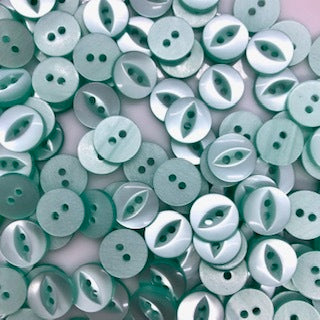 Fish Eye Button : 11mm: Mint Green