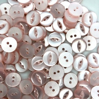 Fish Eye Button : 11mm: Pale Pink