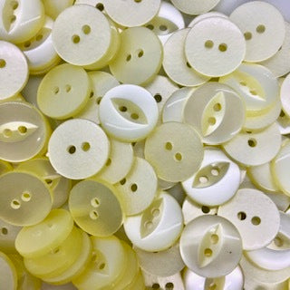 Fish Eye Button : 14mm Lemon