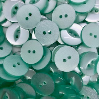 Fish Eye Button : 16mm Mint Green