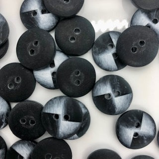 Button Windmill: 2-Hole: 15mm: Navy