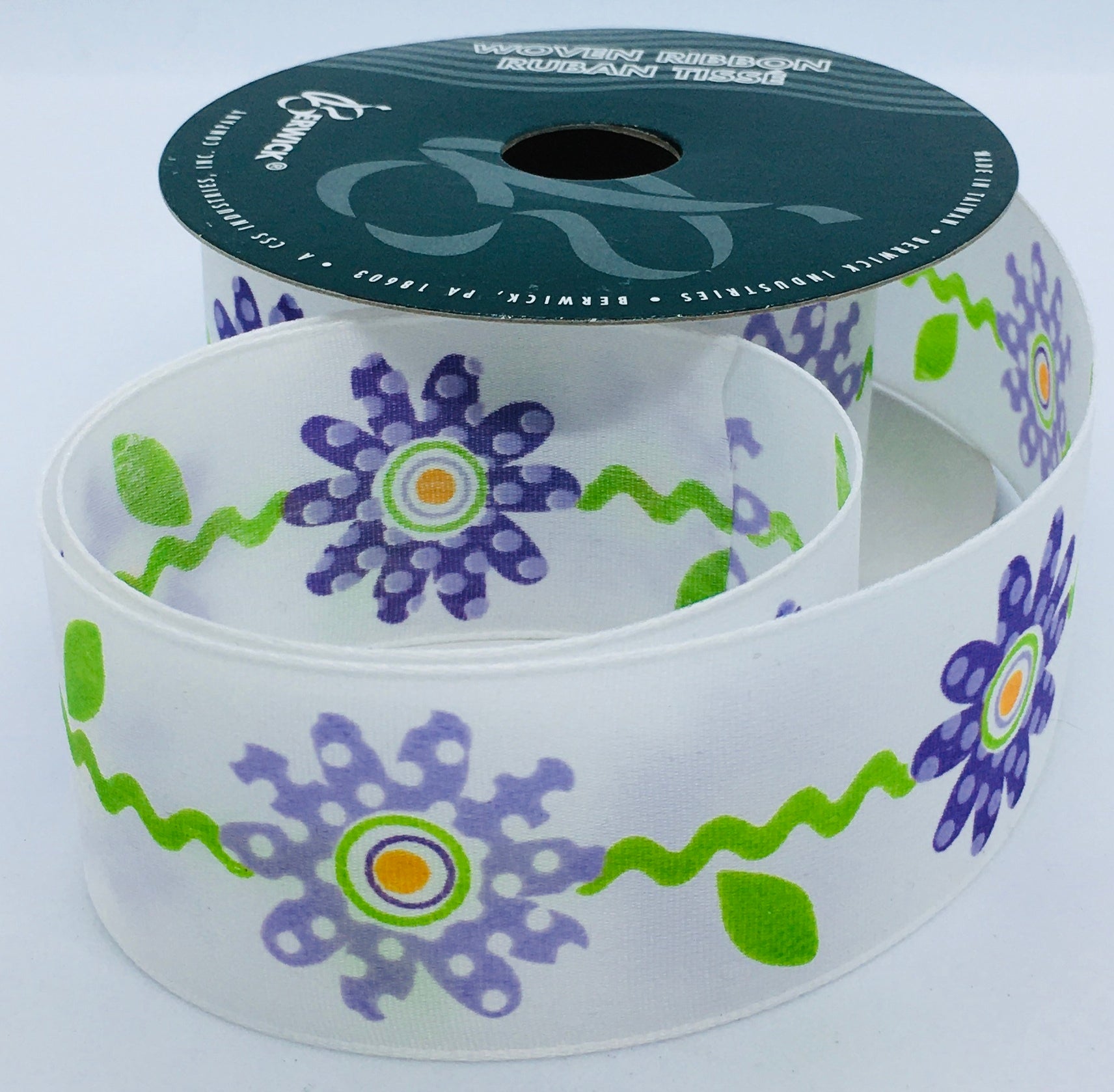 Lauren Purple 39mm Ribbon per 1/2 mtr