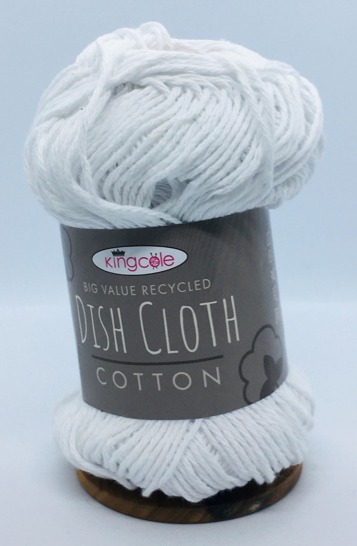 King Cole Recycled White Dishcloth Cotton