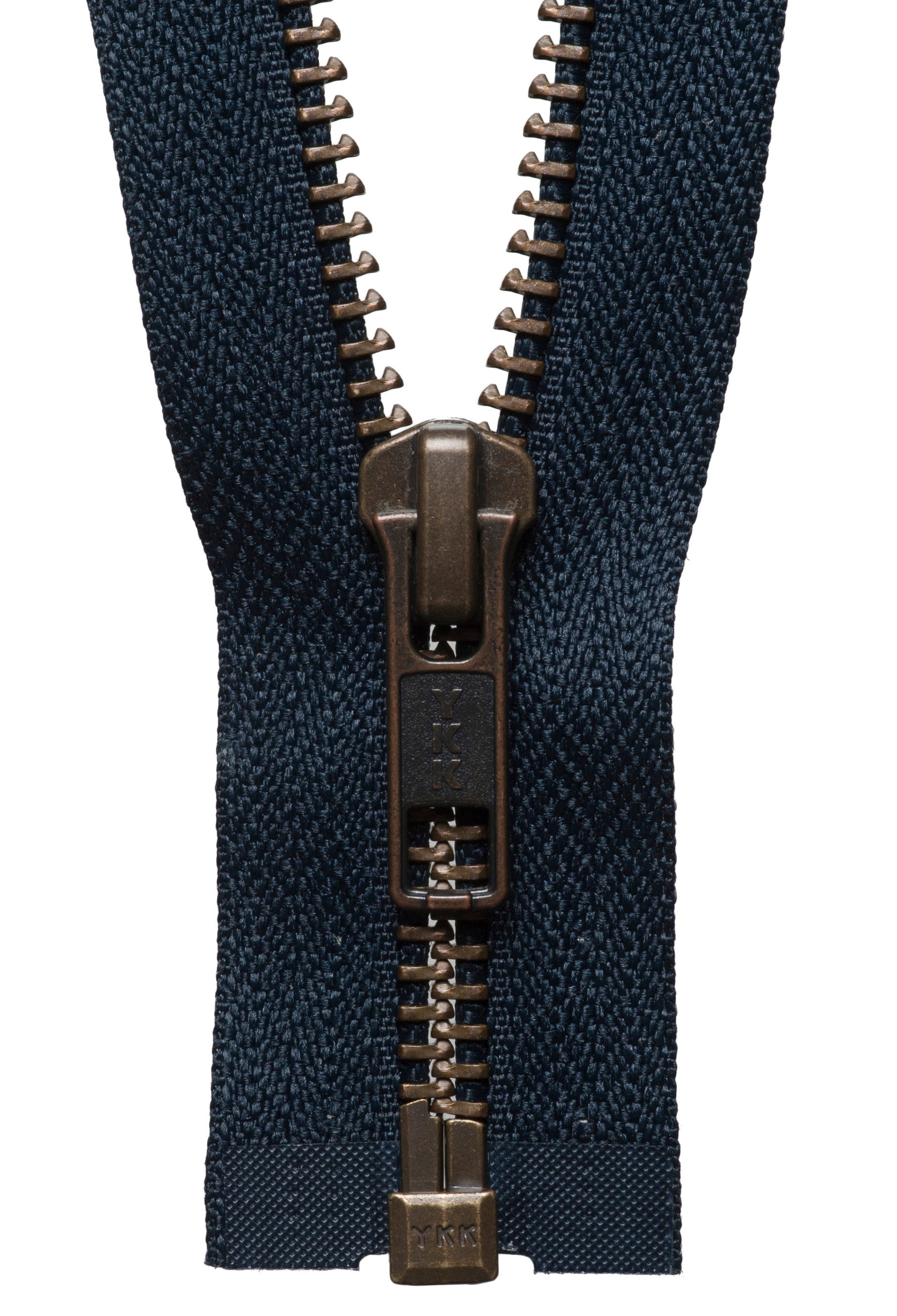 Strong Metal Tooth Open Ended Zip 66cm Dark Navy
