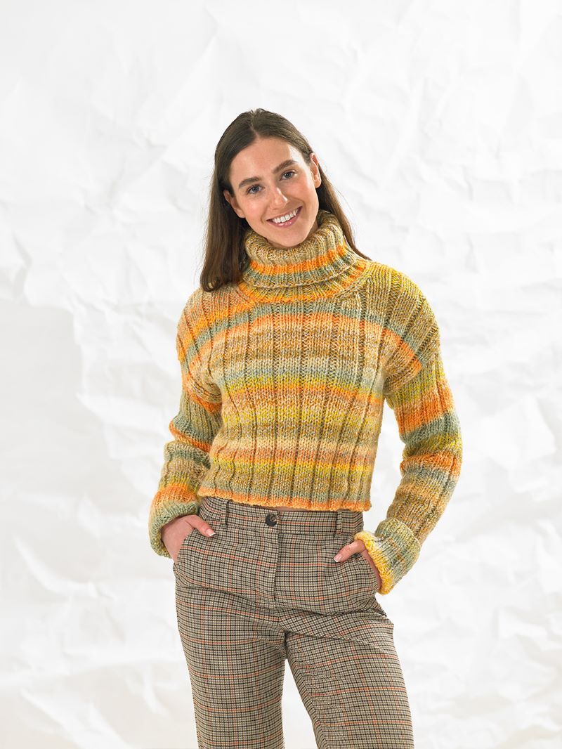 JB860 Marble Chunky Sweaters Stocking Stitch Or Rib
