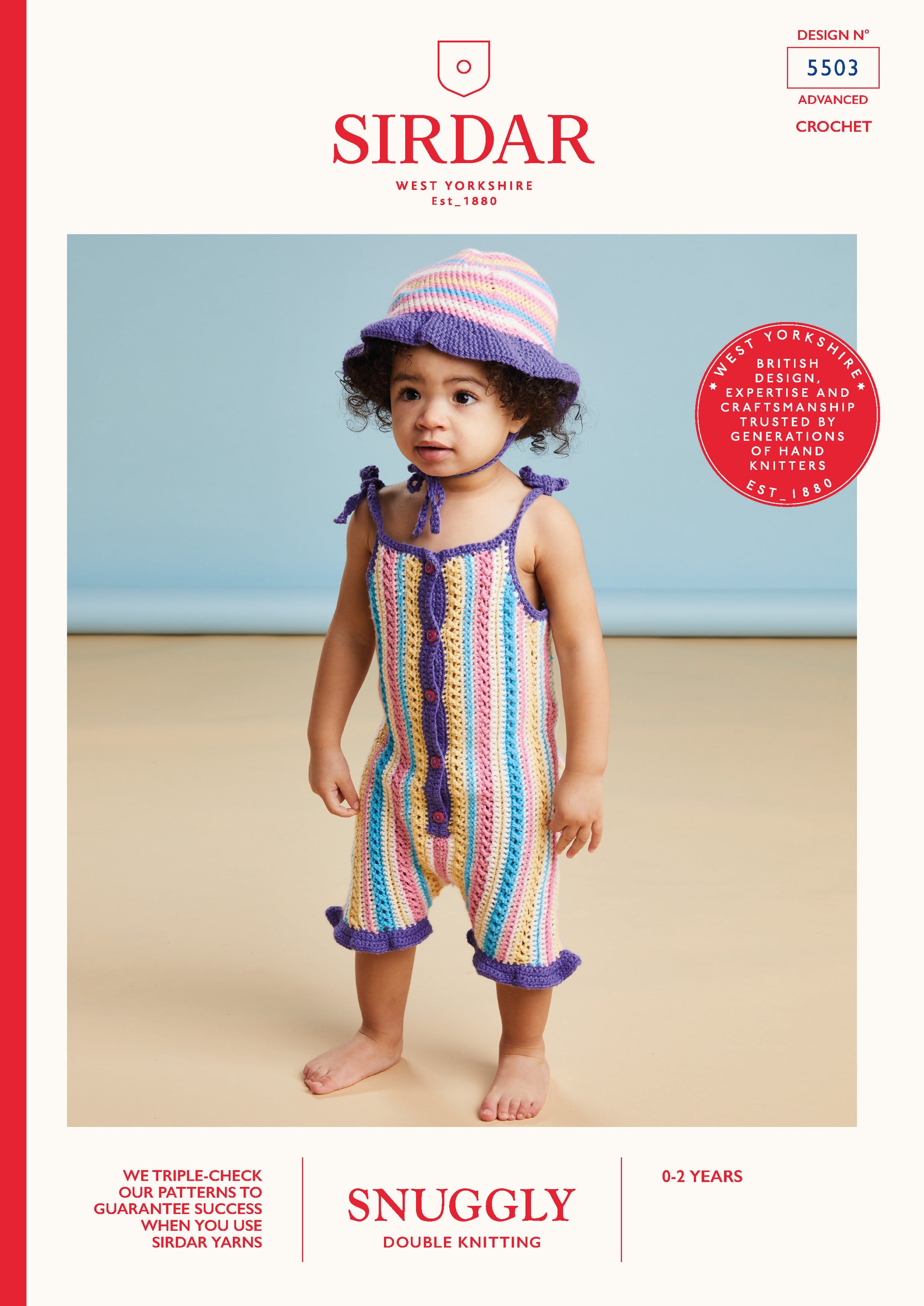 Sirdar Snuggly DK 5503 Deck Chair Play Suit 0-3M - 18-24M