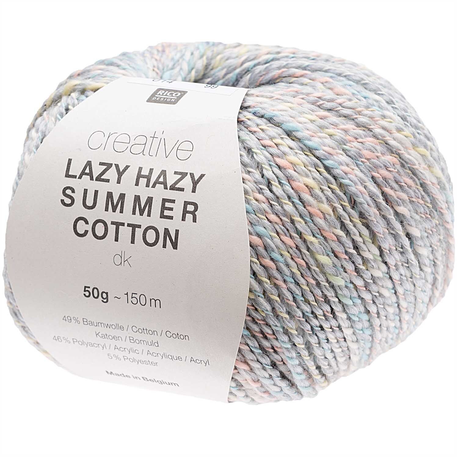Rico 014 Grey Lazy Summer Cotton DK