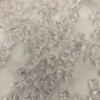 Clear Cut Glass Bead