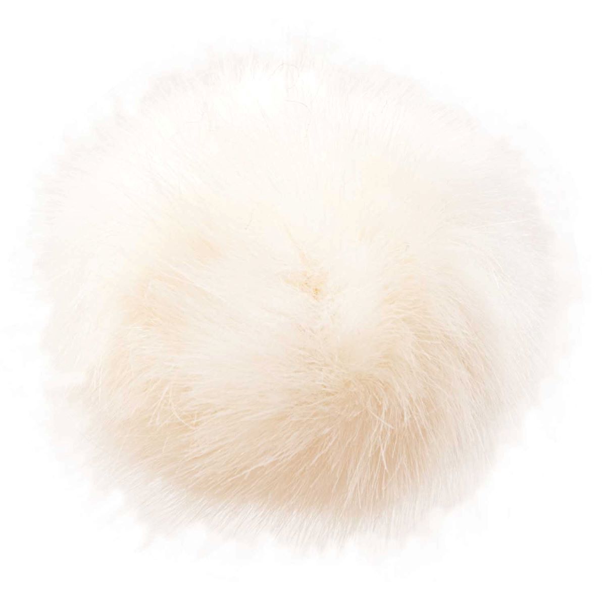Fake Fur Pom Pom 13cm Natural