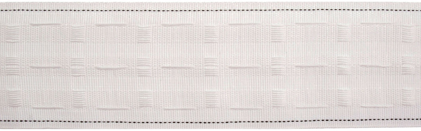 Curtain Heading Tape 75mm: 3" White Per Mtr