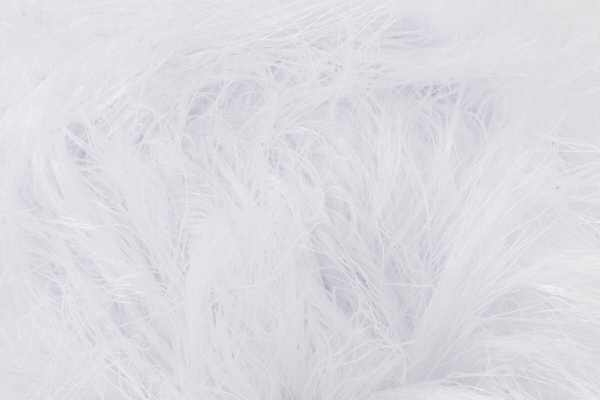 James C Brett Faux Fur Chunky - White H7 - 100g