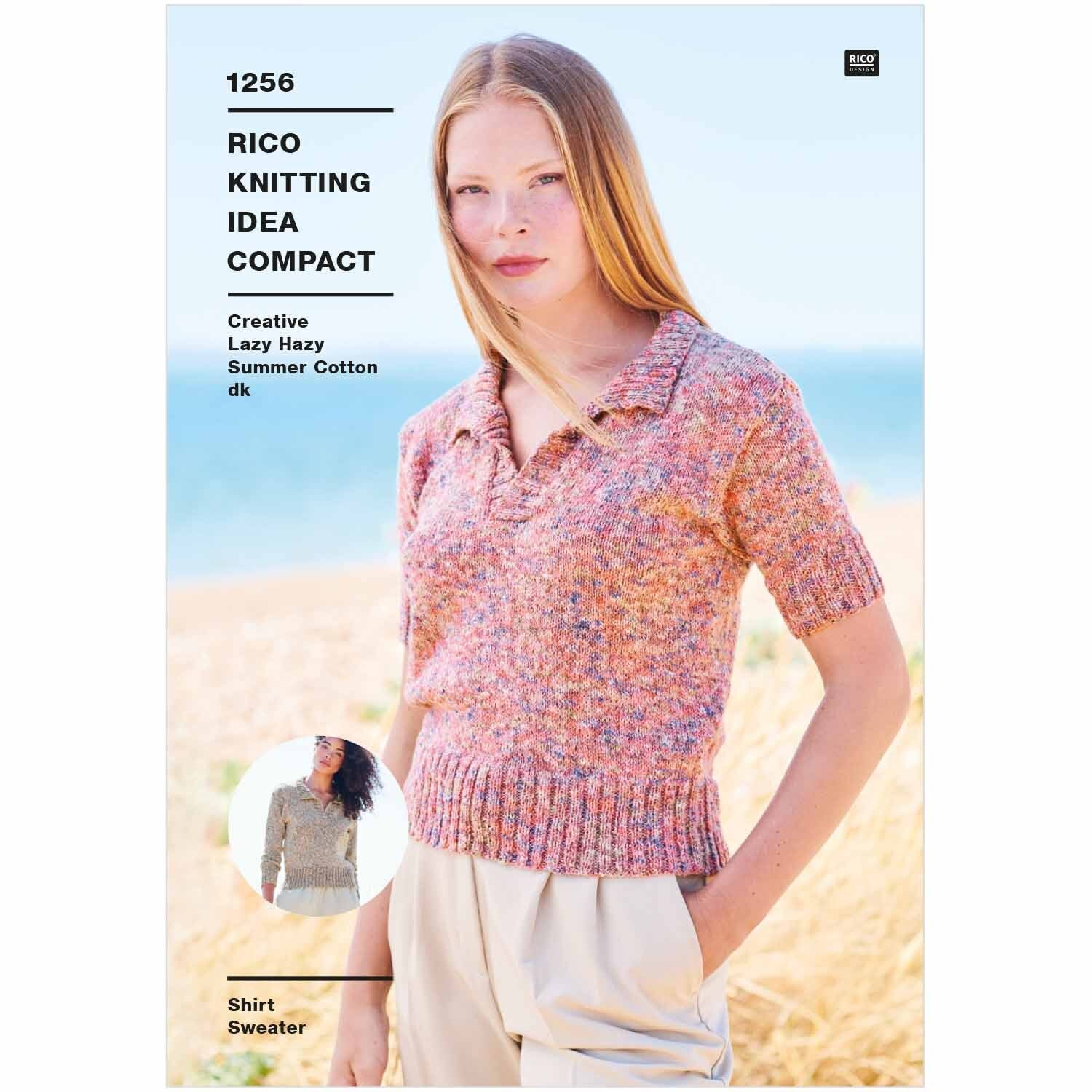 Rico 1256 Shirt Sweater Knitting Pattern