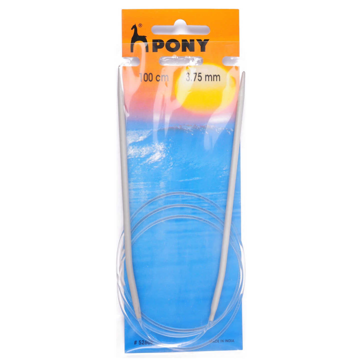 Pony Circular Knitting Needle: 3.75mm 100cm