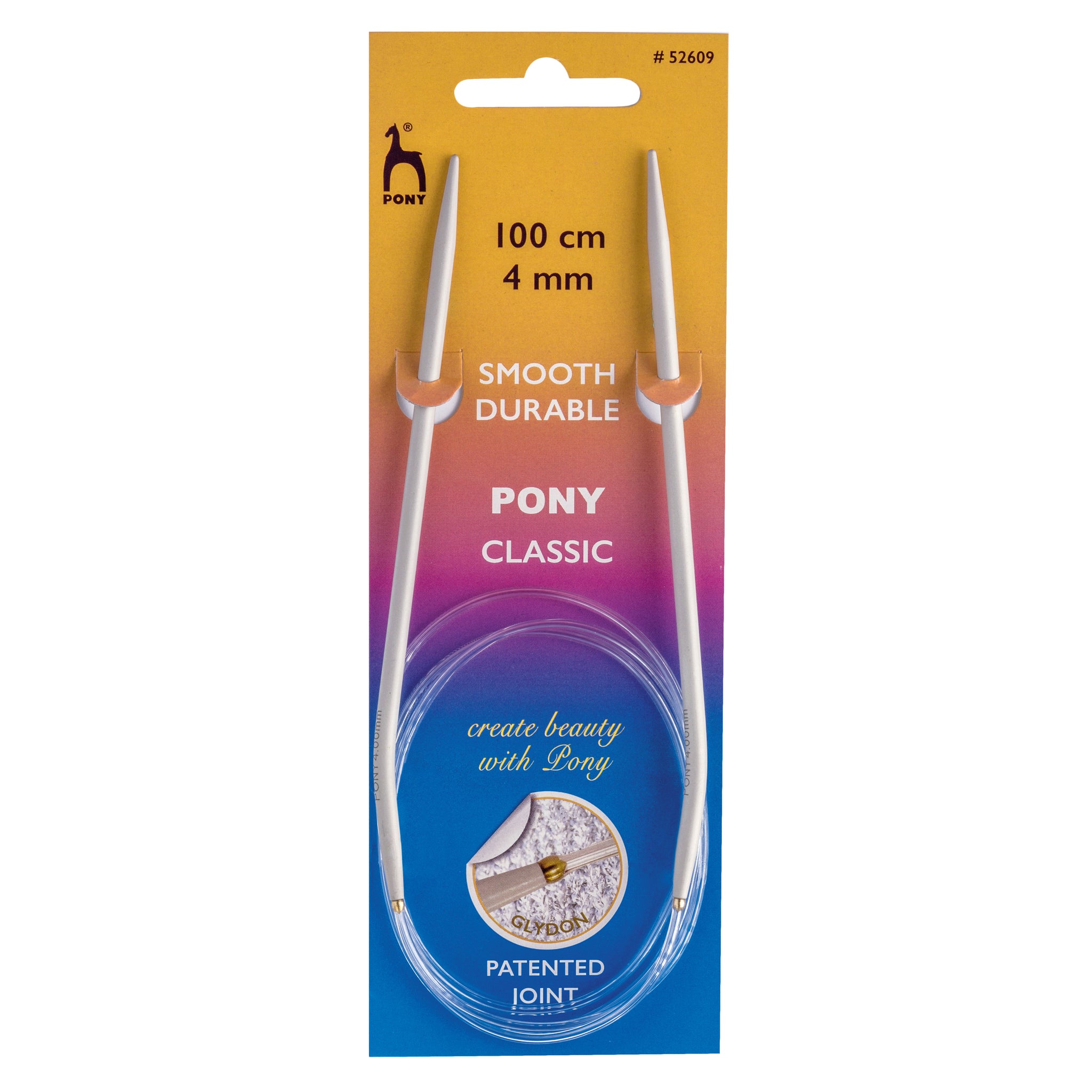 Pony Circular Knitting Needle: 4.00mm 100cm