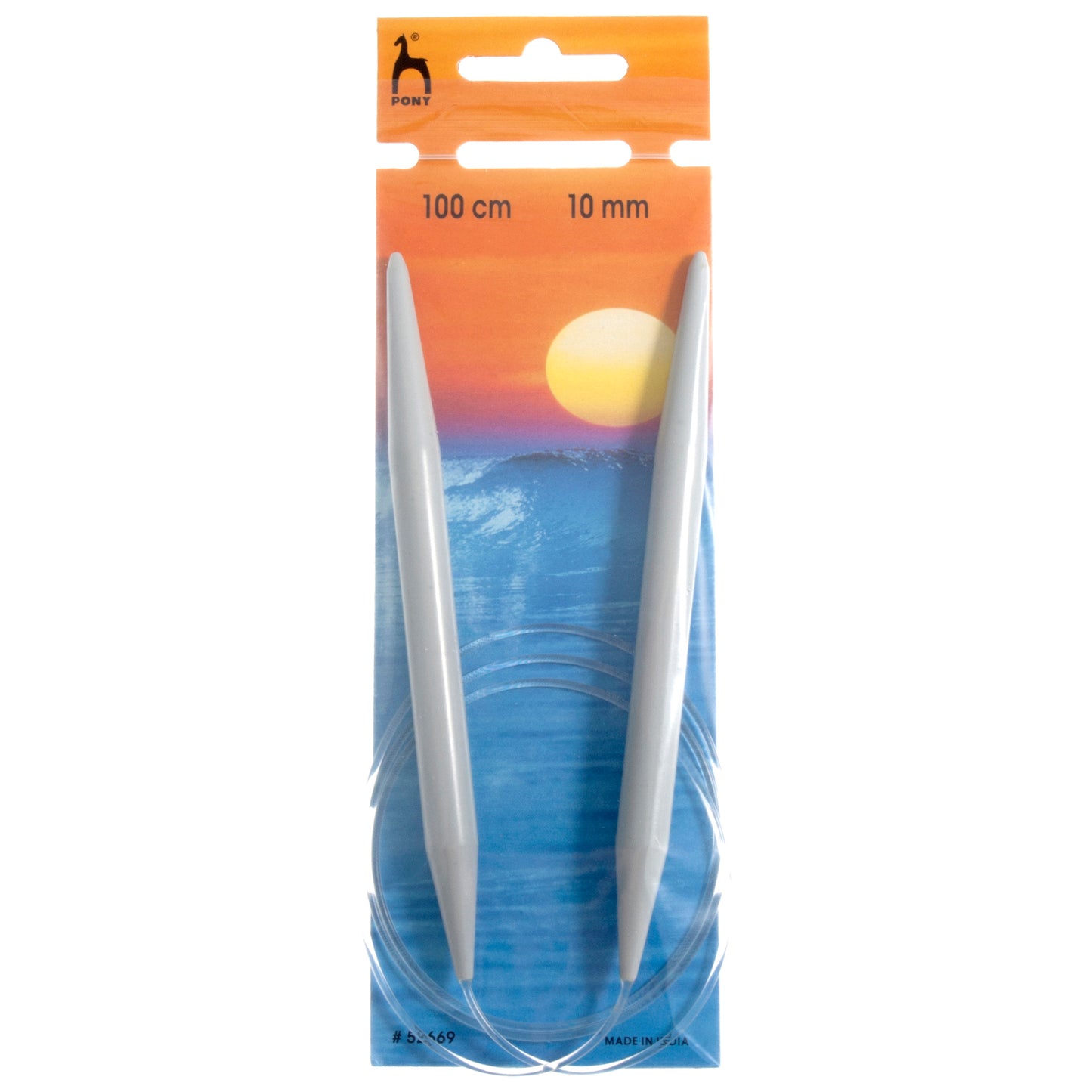 Pony Circular Knitting Needle: 10.00mm 100cm