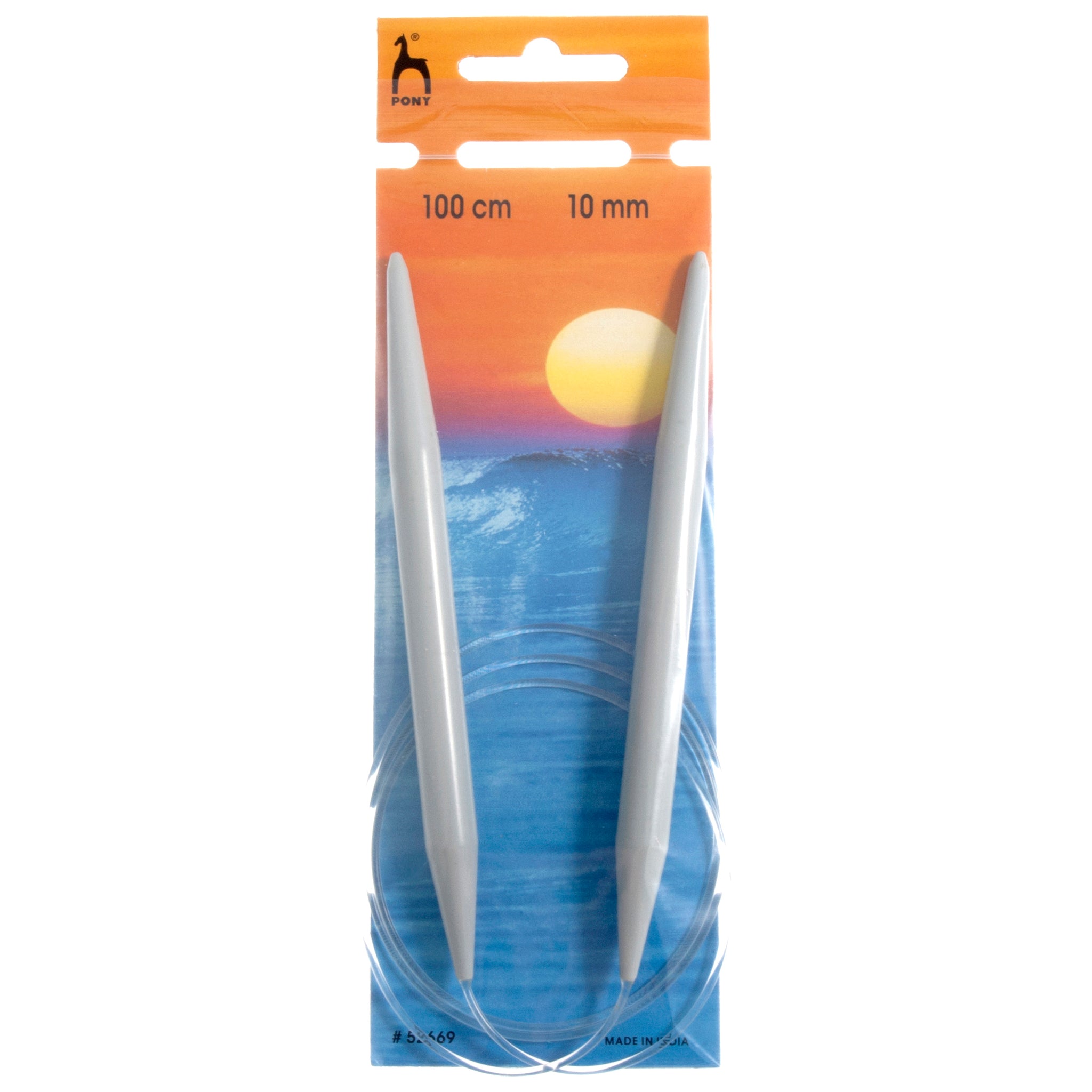 Pony Circular Knitting Needle: 10.00mm 100cm