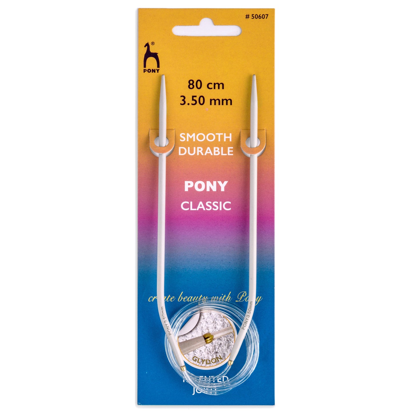 Pony Circular Knitting Needle: 3.50mm 80cm