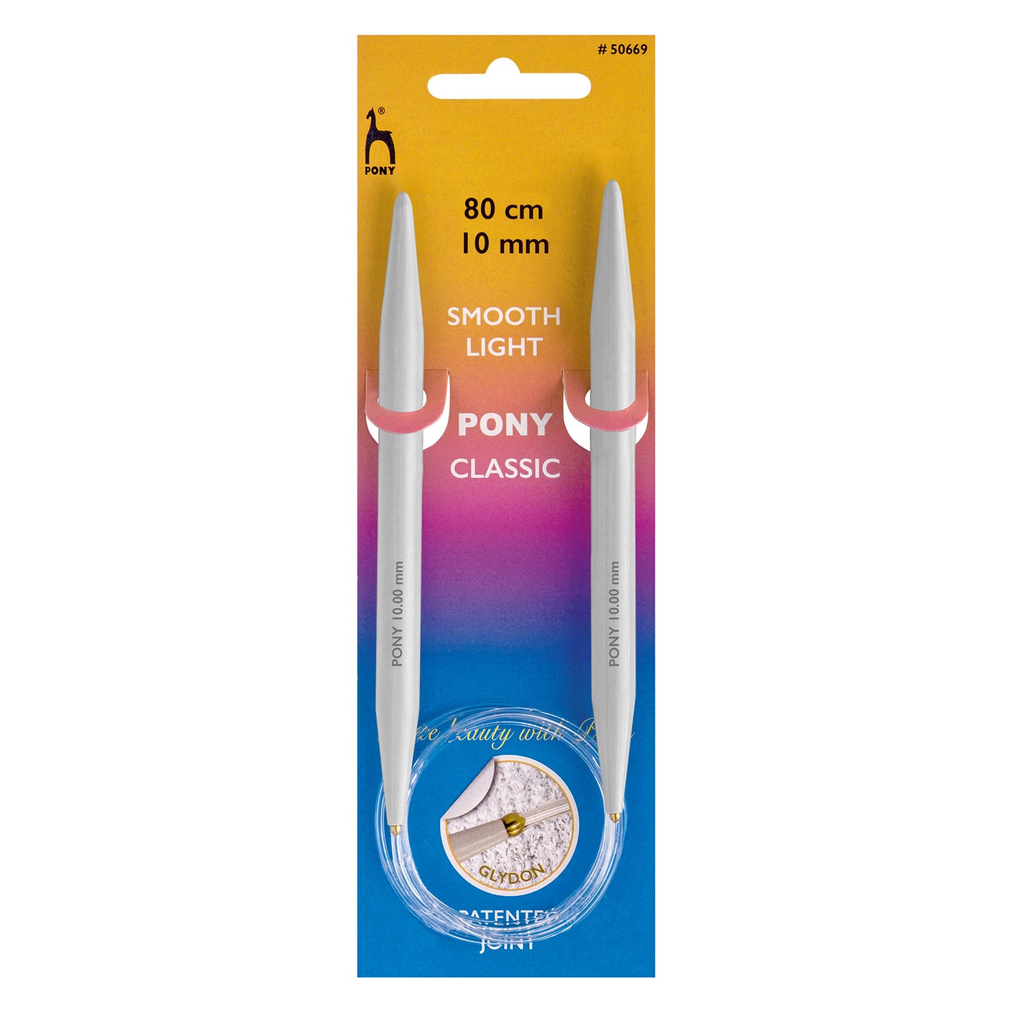 Pony Circular Knitting Needle: 10.00mm 80cm
