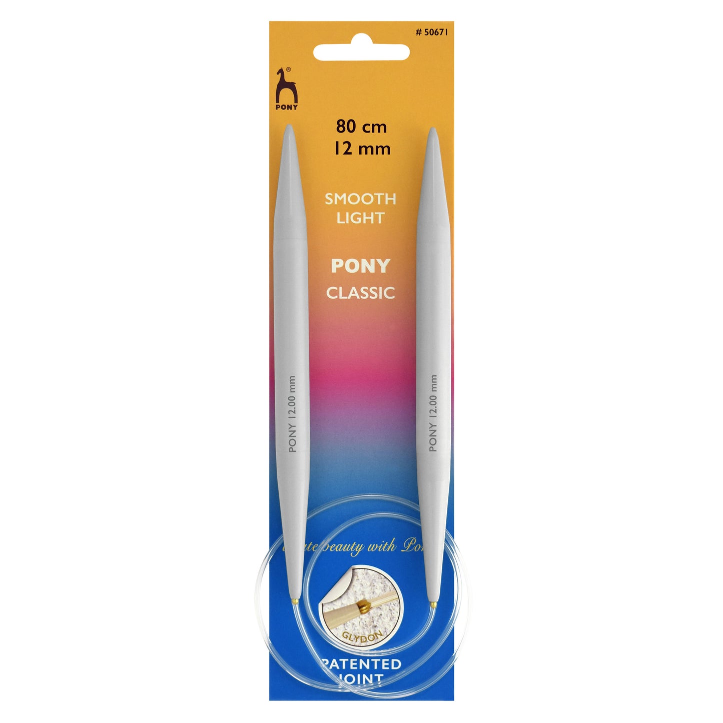 Pony Circular Knitting Needle: 12.00mm 80cm
