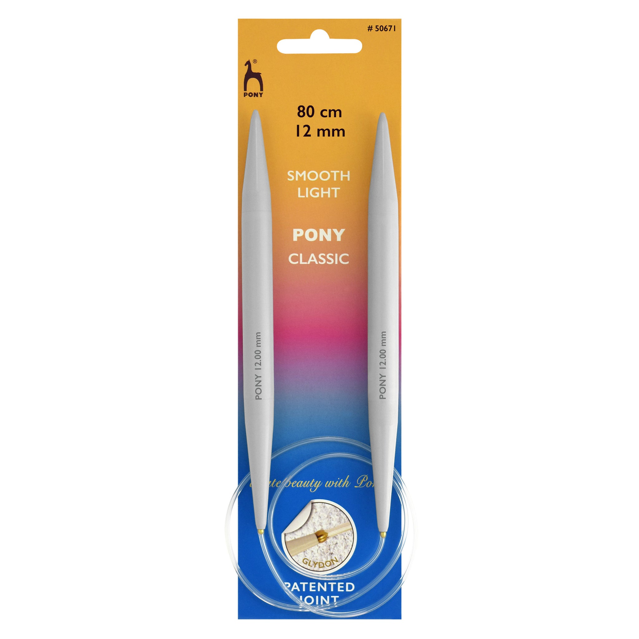 Pony Circular Knitting Needle: 12.00mm 80cm
