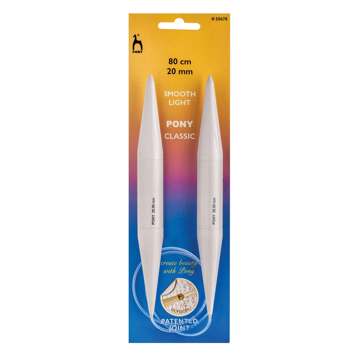 Pony Circular Knitting Needle: 20.00mm 80cm