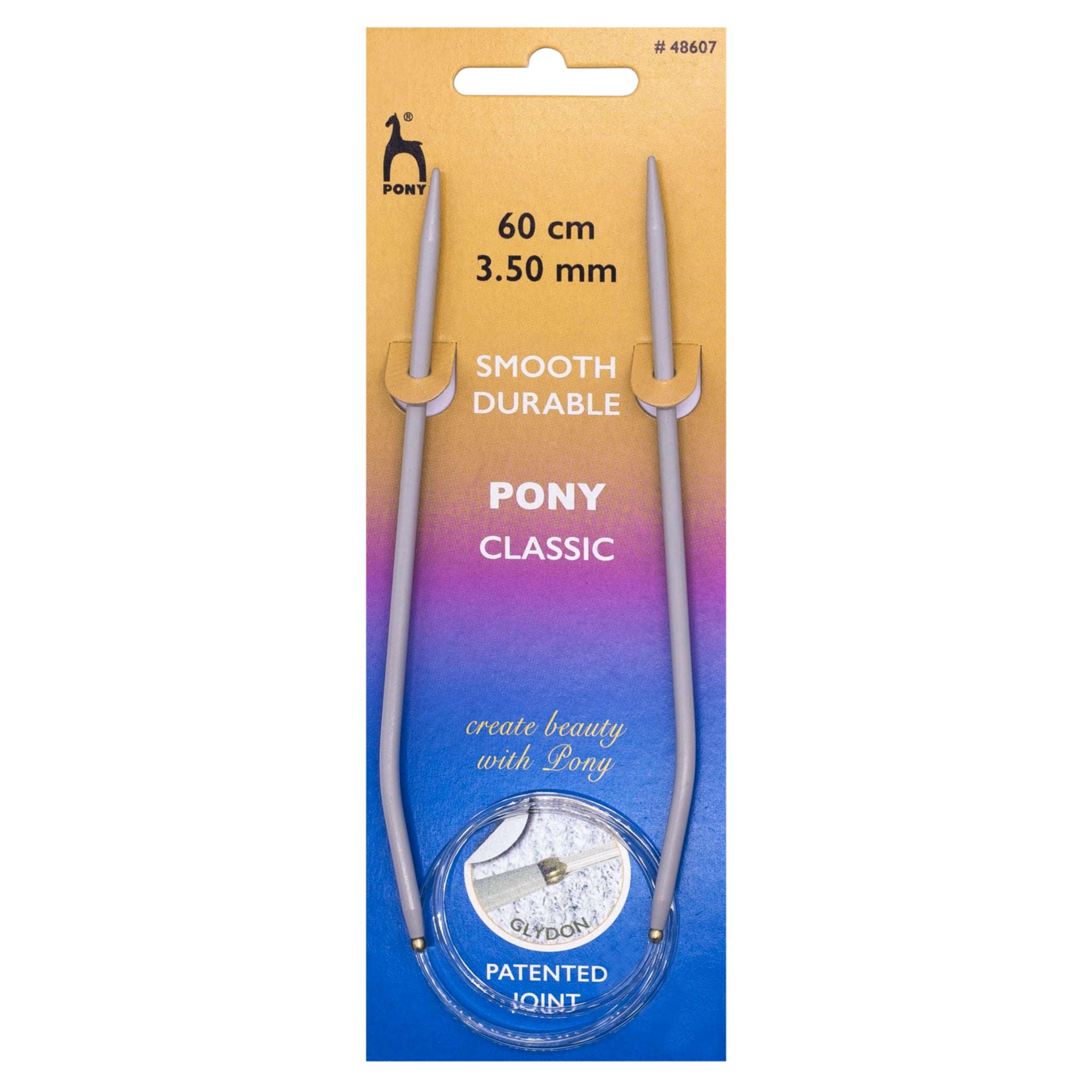 Pony Circular Knitting Needle: 3.50mm 60cm