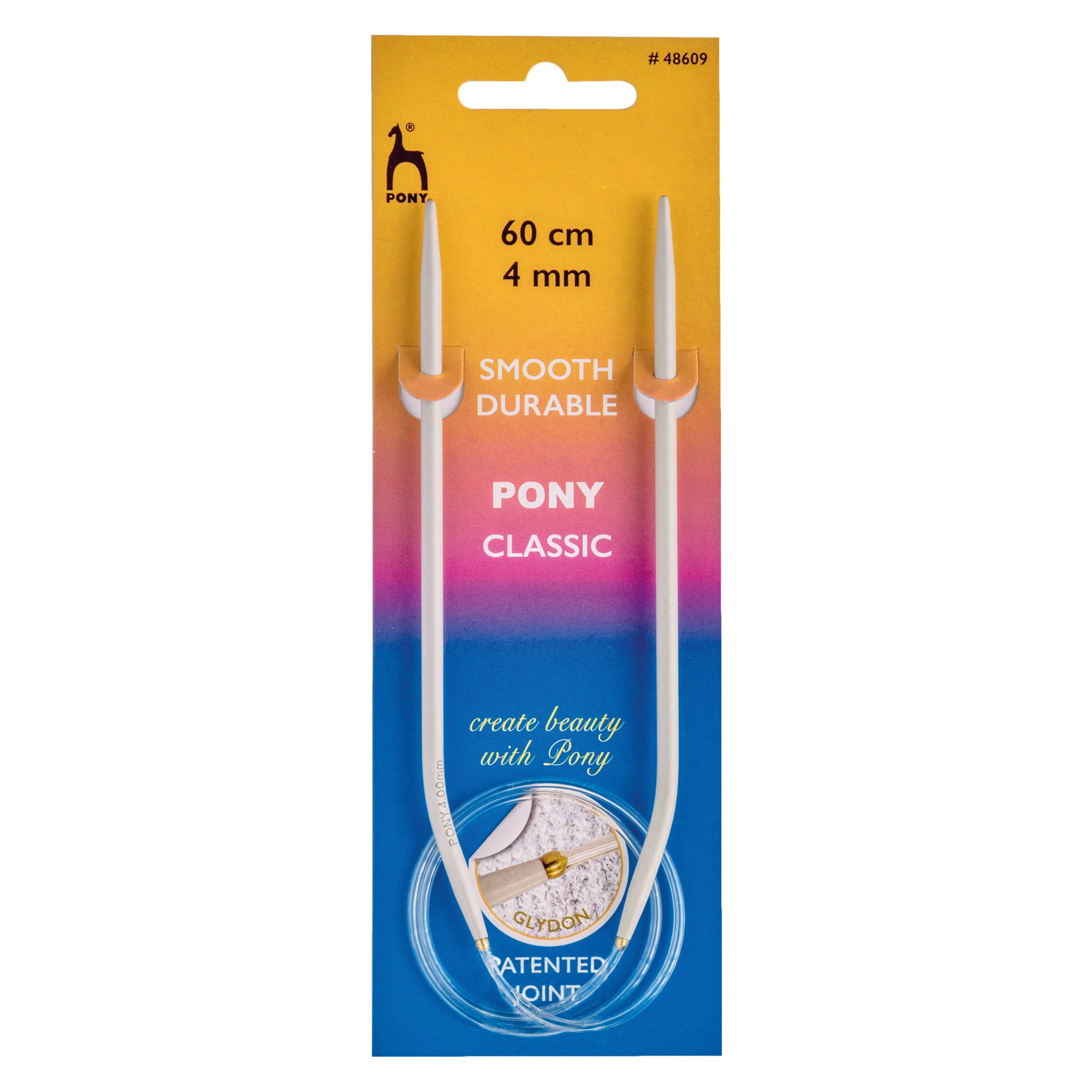 Pony Circular Knitting Needle: 4.00mm 60cm