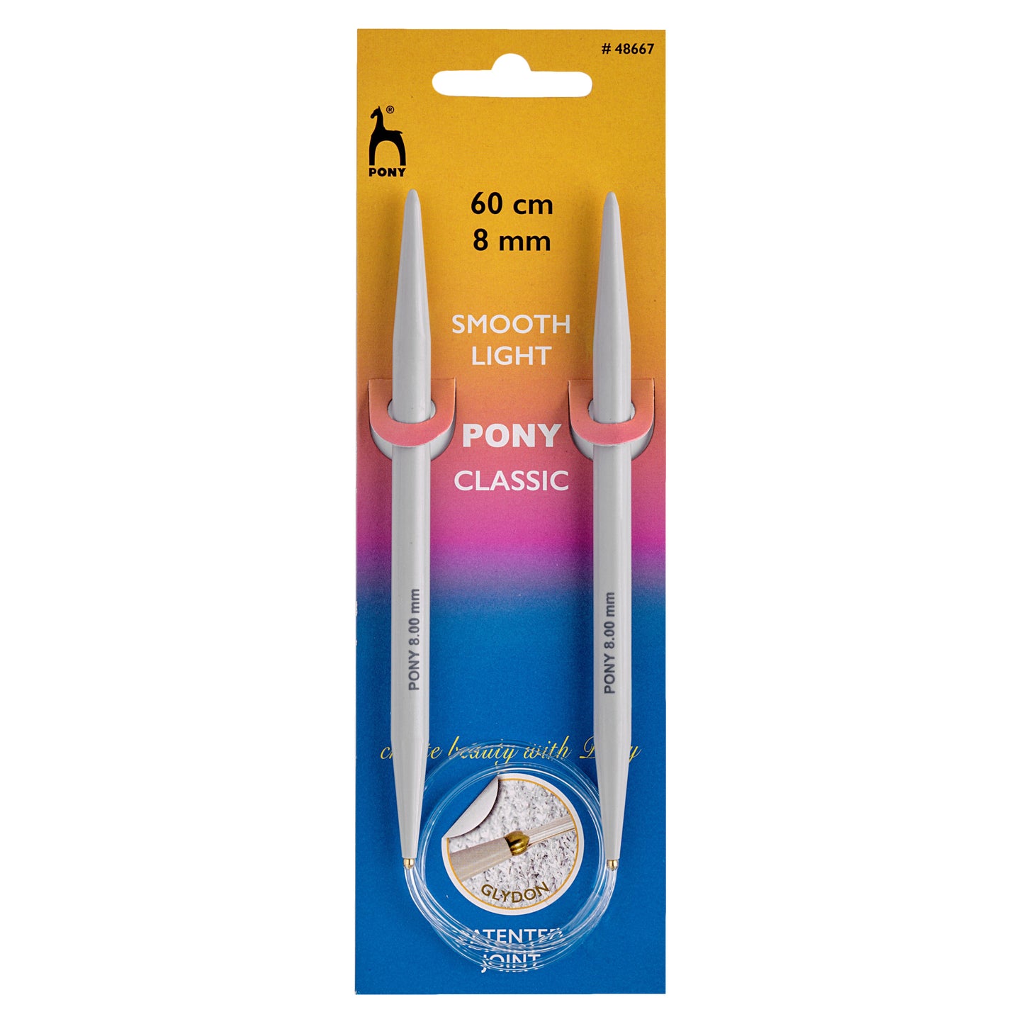 Pony Circular Knitting Needles: 8.00mm 60cm