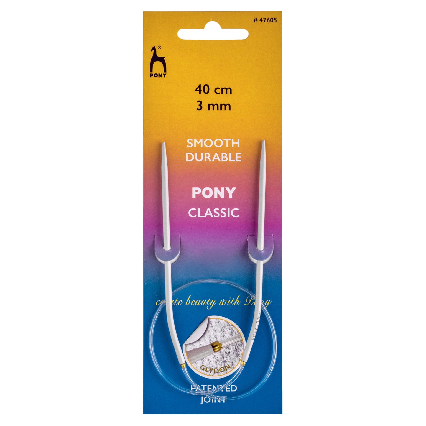 Pony Circular Knitting Needle: 3.00mm 40cm