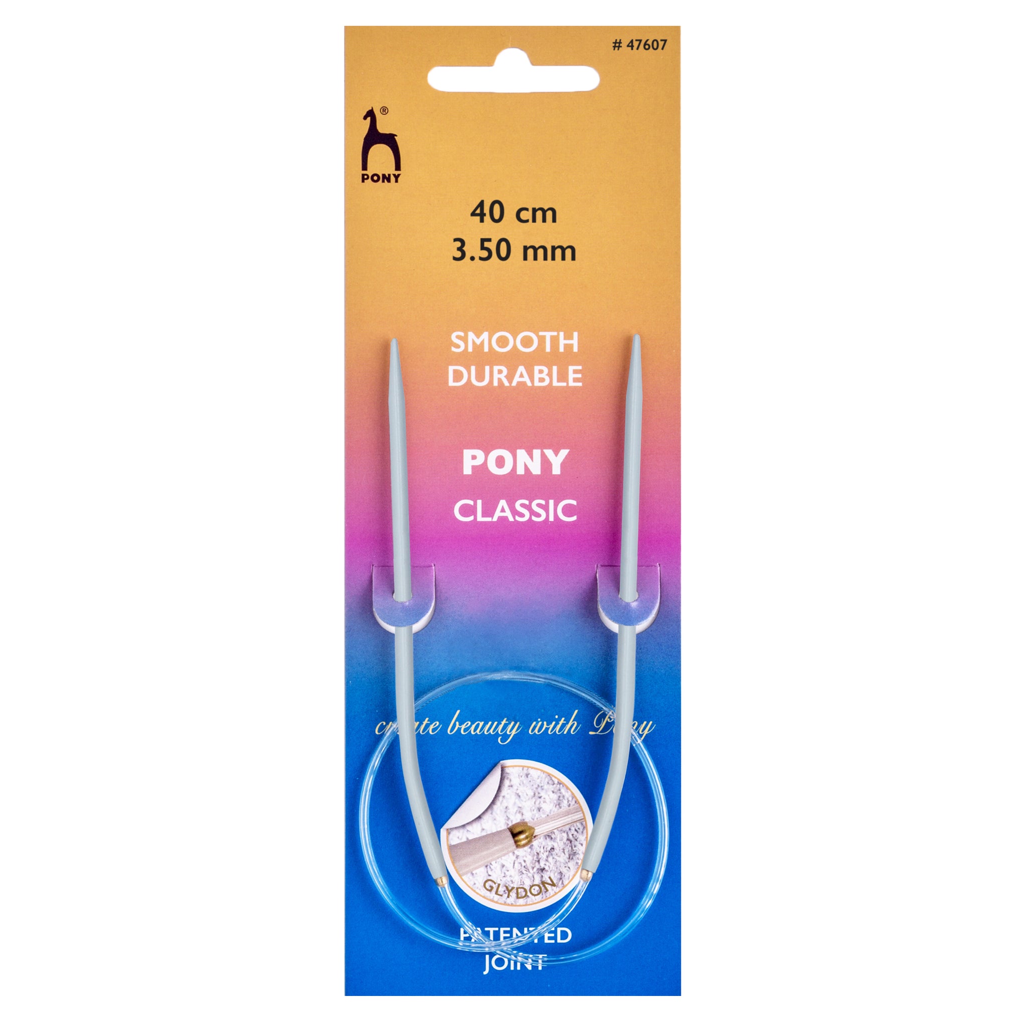 Pony Circular Knitting Needle: 3.50mm 40cm