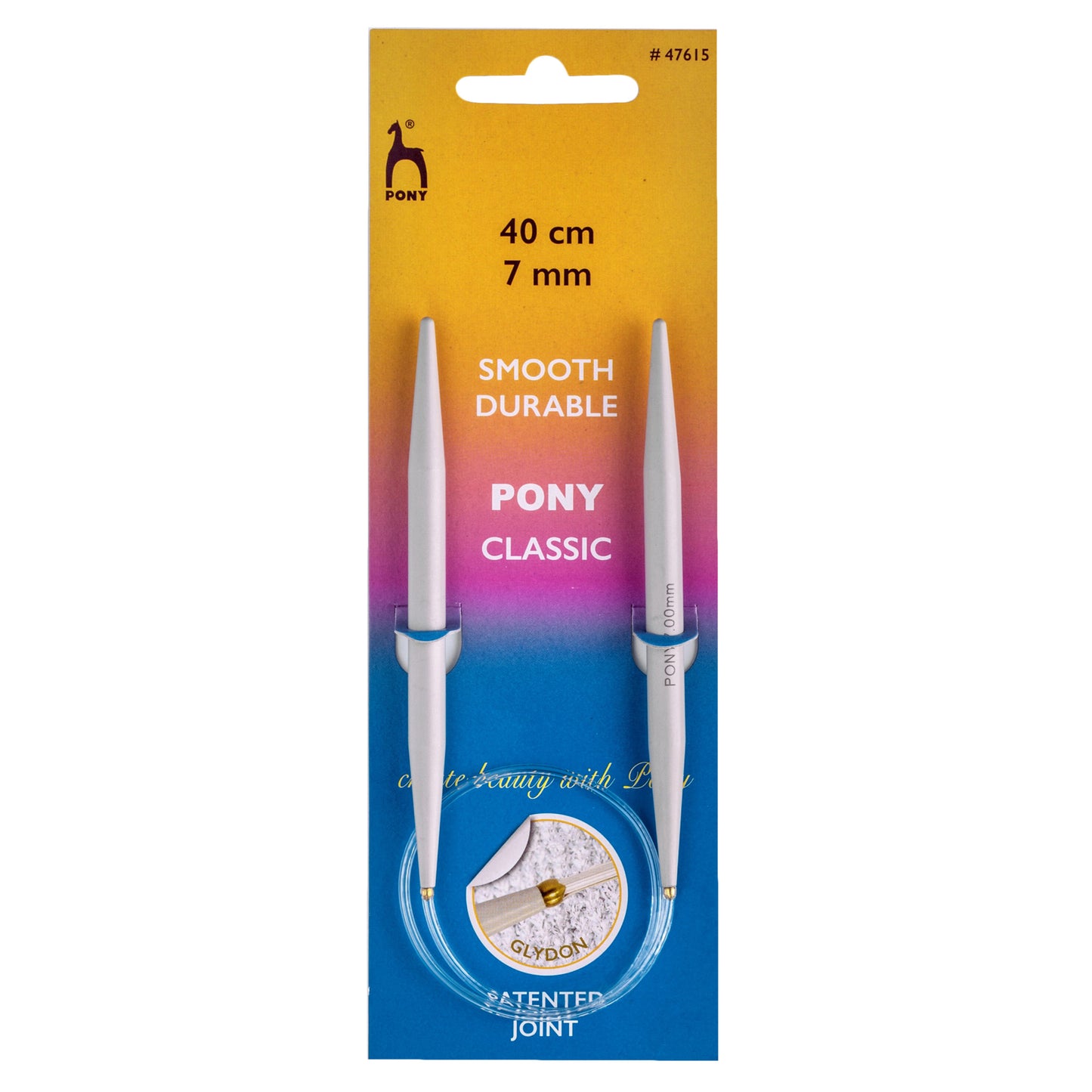 Pony Circular Knitting Needle: 7.00mm 40cm