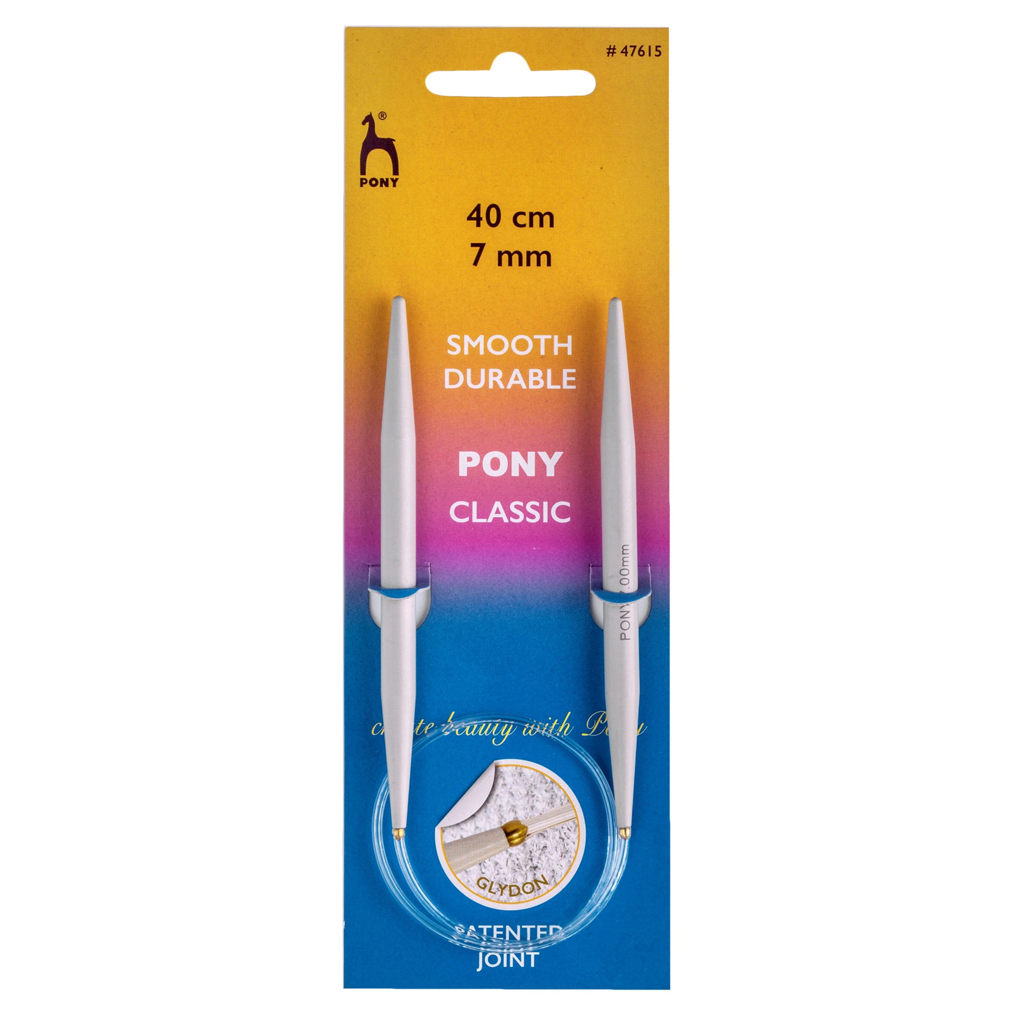 Pony Circular Knitting Needle: 7.00mm 40cm